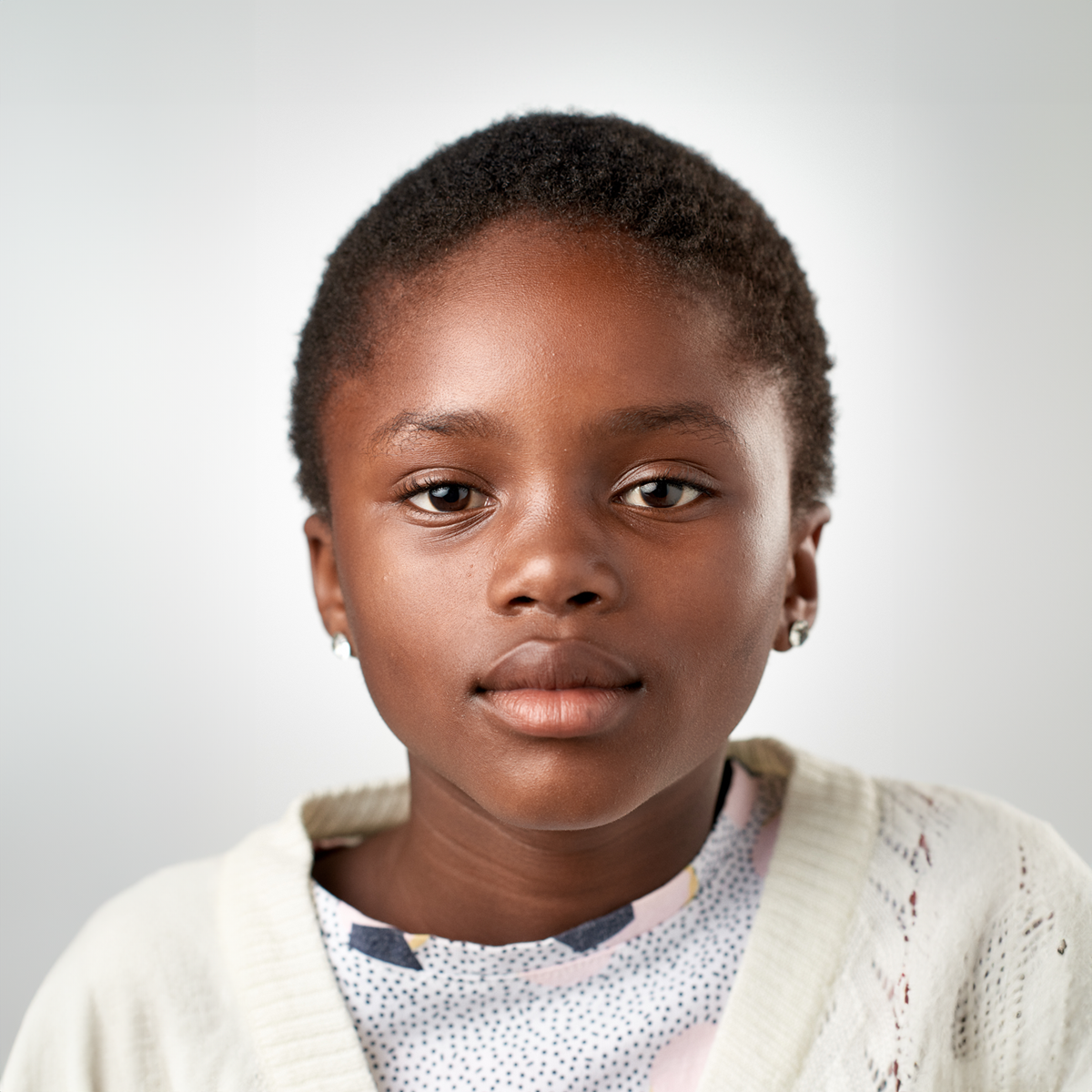 Portrait d'une adolescente.