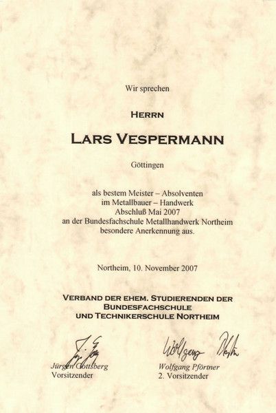 Metallbau Vespermann