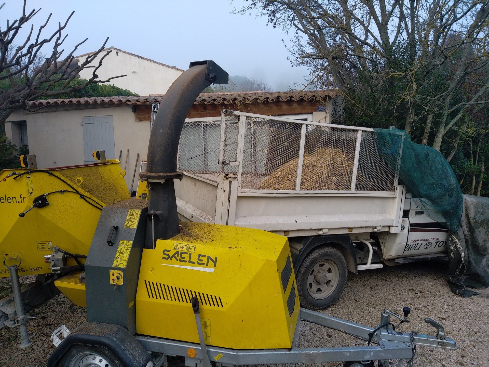 Évacuation de déchets