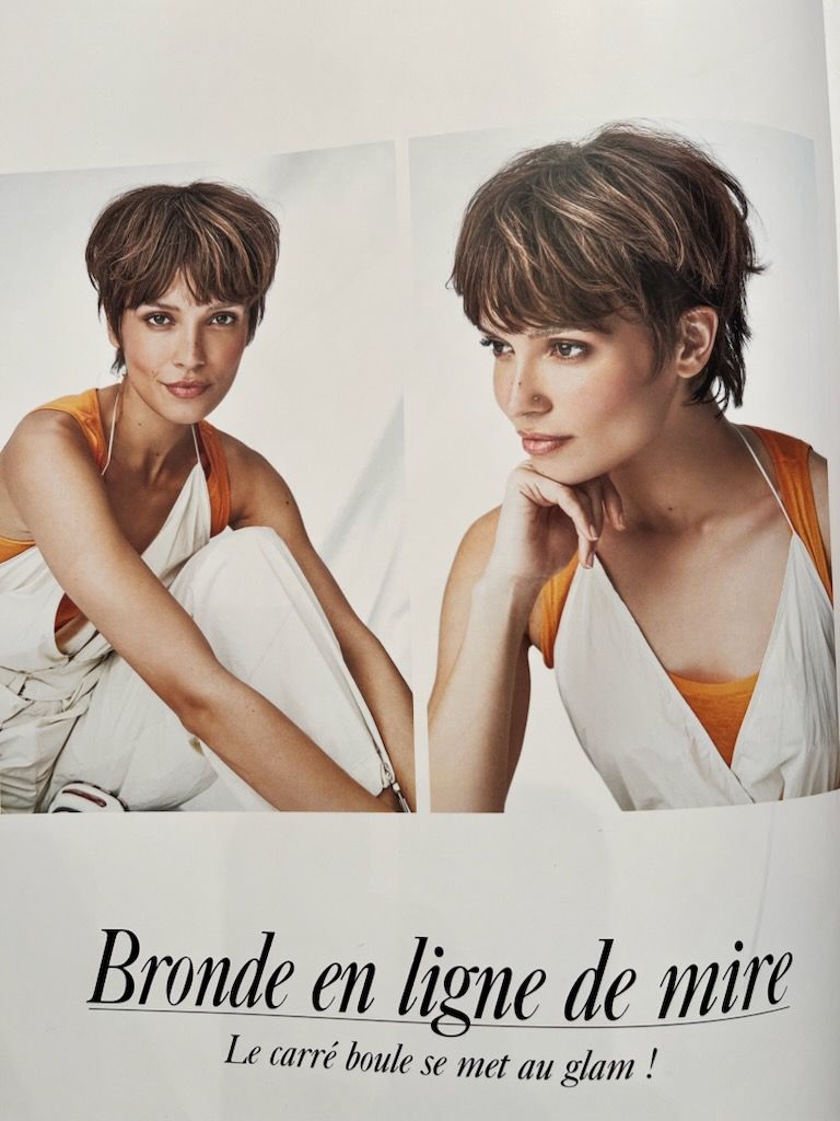 Bronde en ligne de mire, le carré boule se met au glam