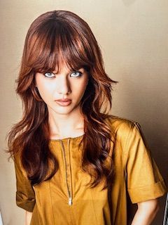 Coupe longue ondulé brune