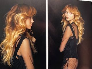 Photo de catalogue coupe longue ondulée