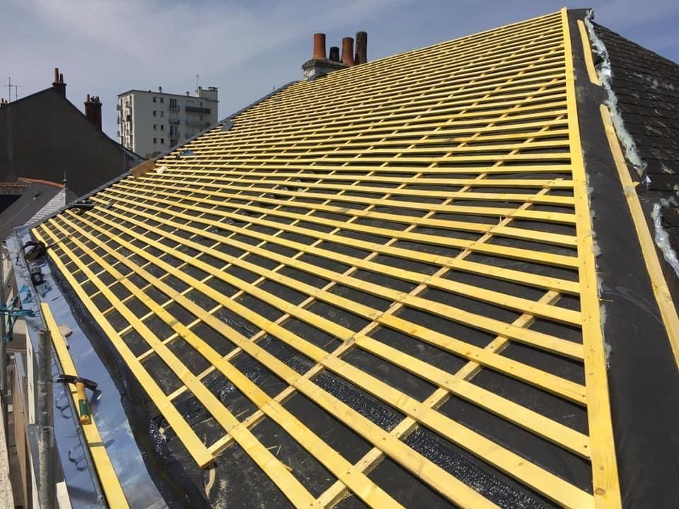 Réfection de toiture - pendant les travaux