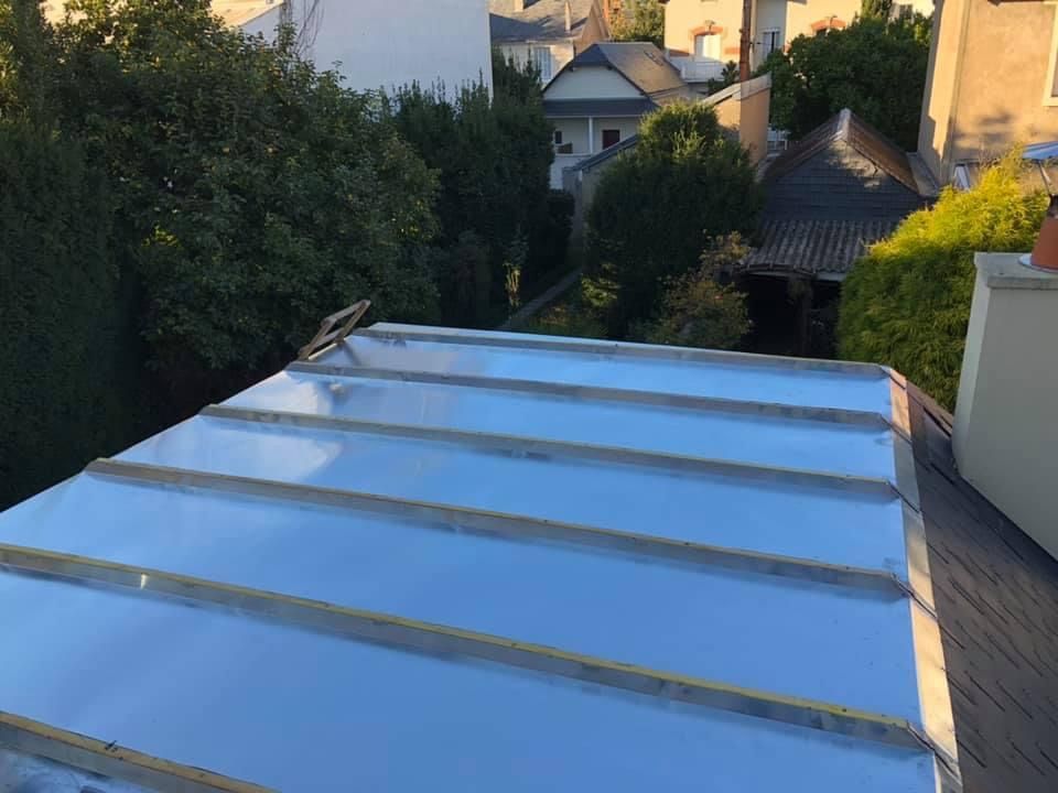 Toit plat en bac acier - après travaux