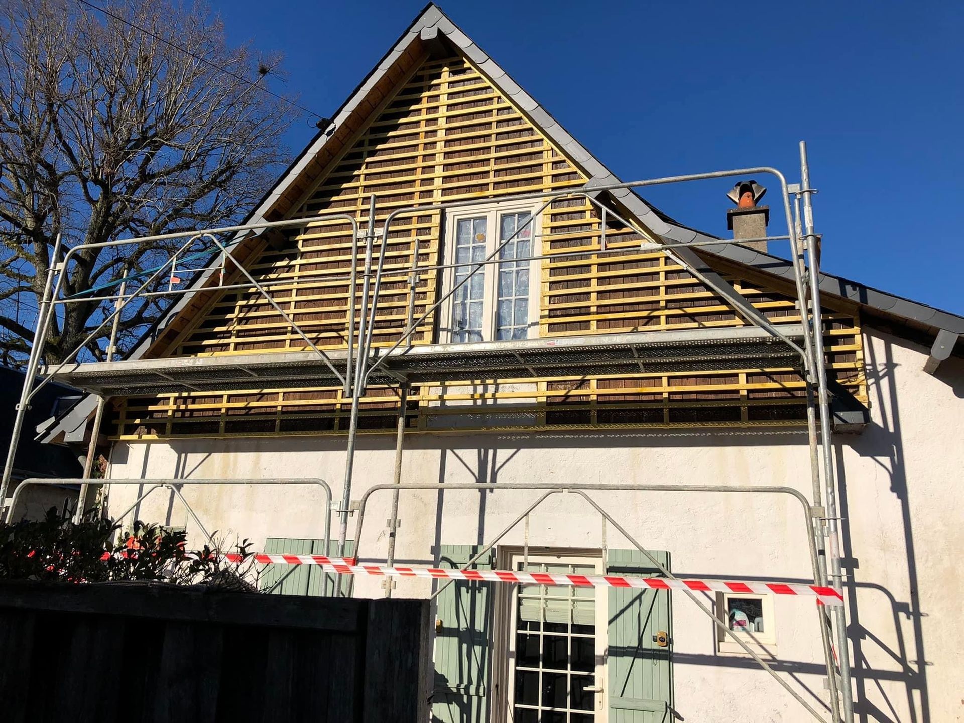 Rénovation d'un bardage - pendant