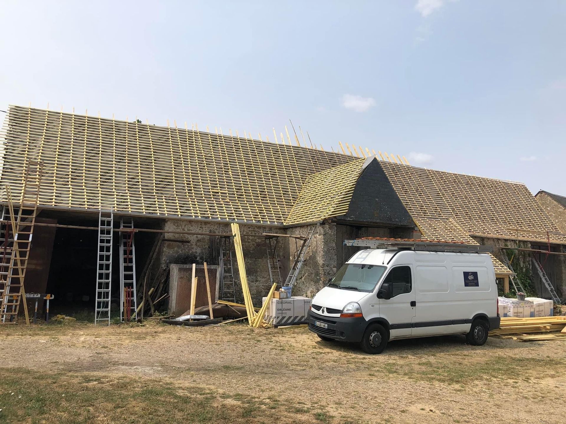 Rénovation complète d'une toiture en ardoise