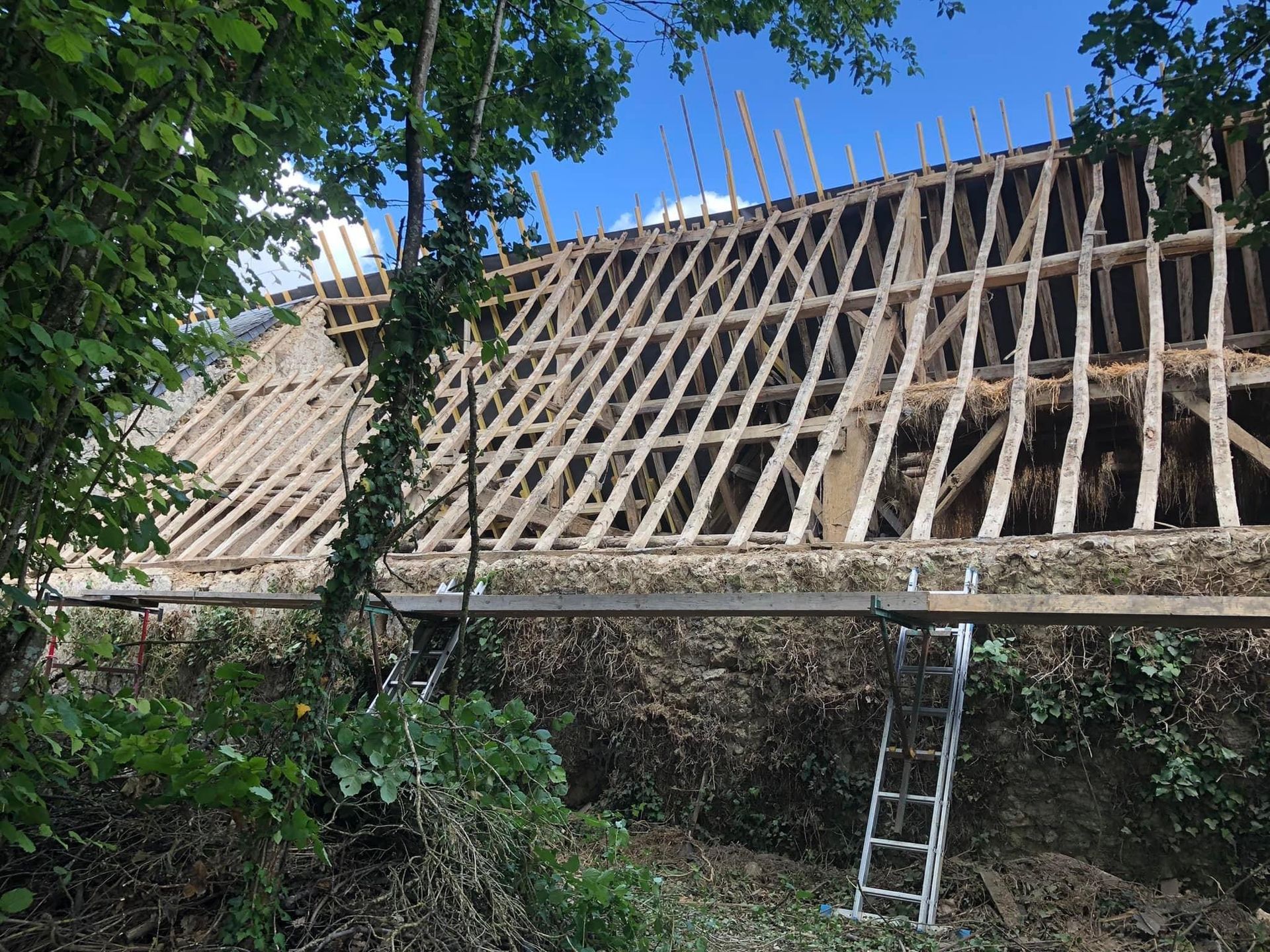 Travaux de toiture - avant