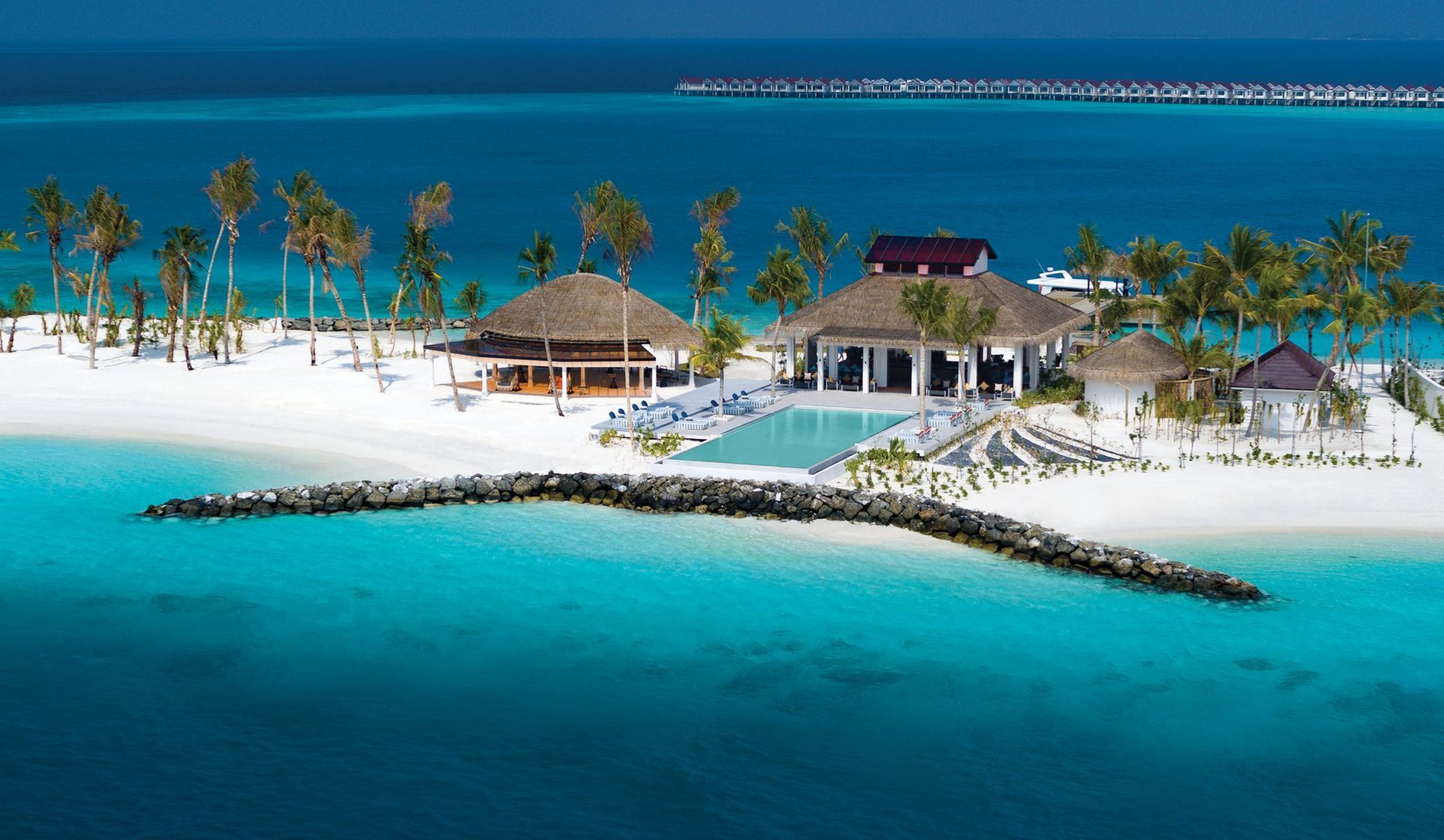 Oblu Select Lobigili Island Maldives Aerial View