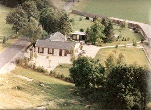 Vue aérienne de la pension pour animaux