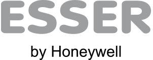 ESSER by Honeywell-Logo in Grau und schwarzer Schrift auf weißem Hintergrund