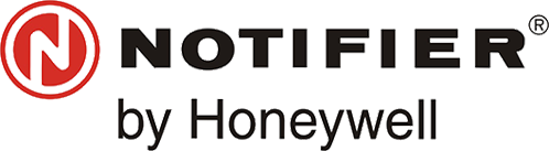 NOTIFIER-Logo von Honeywell mit rotem „N“-Symbol und schwarzem Text auf weißem Hintergrund
