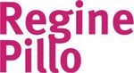 Der Name „Regine Pillo“ in leuchtendem Pink, serifenloser Schrift.