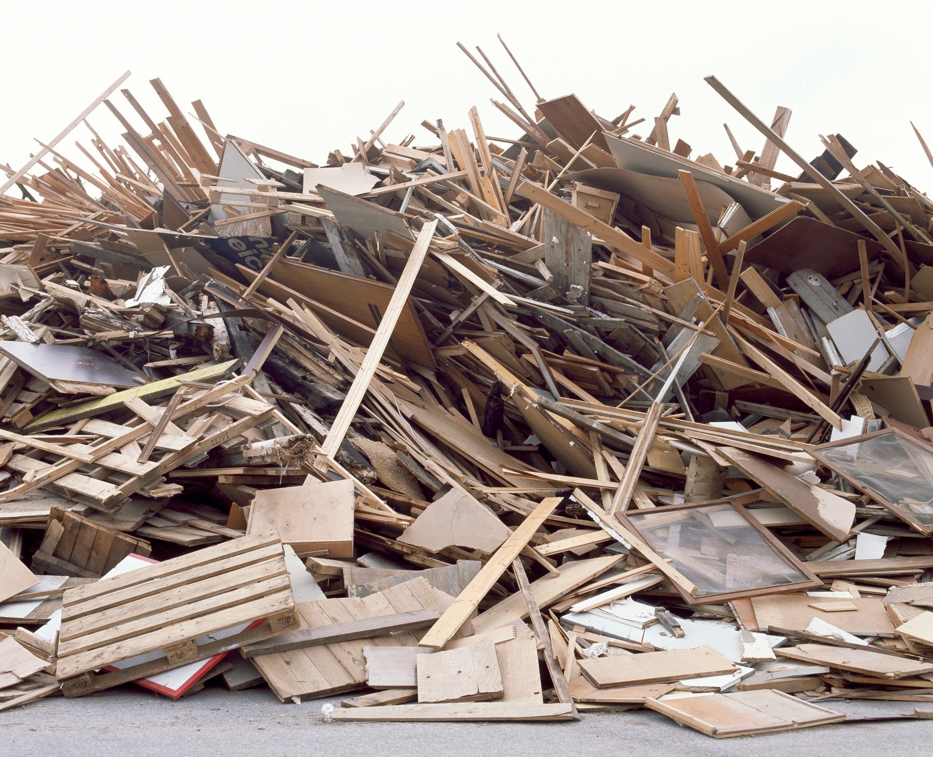 Collecte de bois de chantier