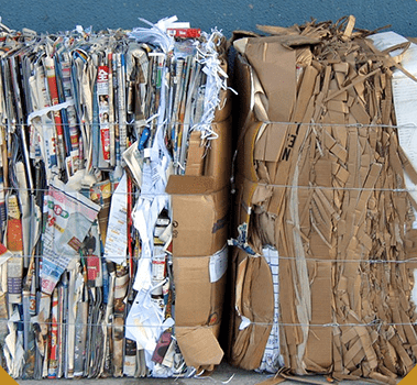 Collecte et recyclage de balles de carton