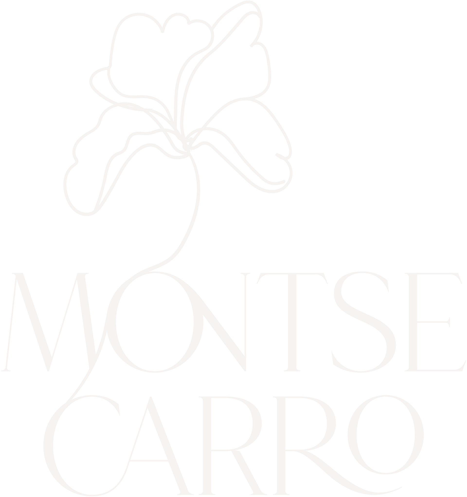 Un logotipo blanco con una flor y la palabra zanahoria.