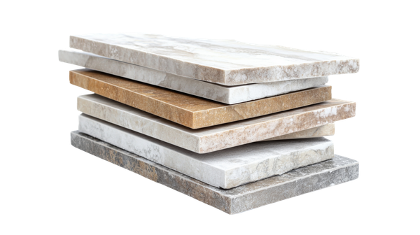 Des blocs de carrelage.