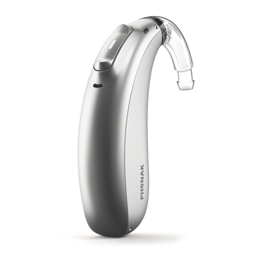 Aide auditive Phonak Naida argentée