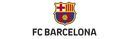 Logotipo del FC Barcelona con emblema y texto.
