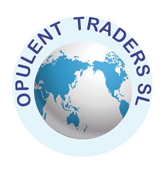 Logotipo de Oputlent Traders SL con globo azul y texto circular sobre un fondo claro.