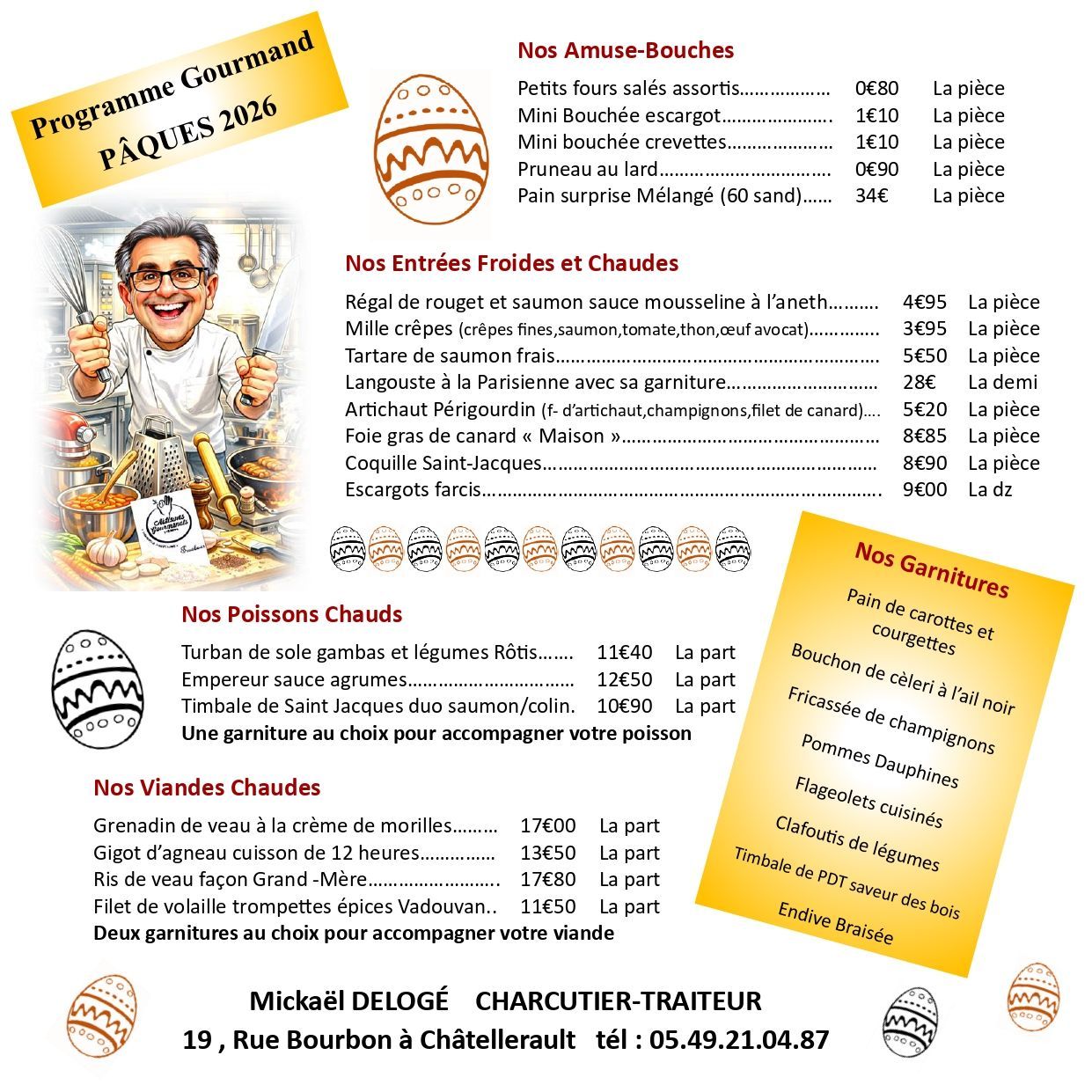 Présentation du menu