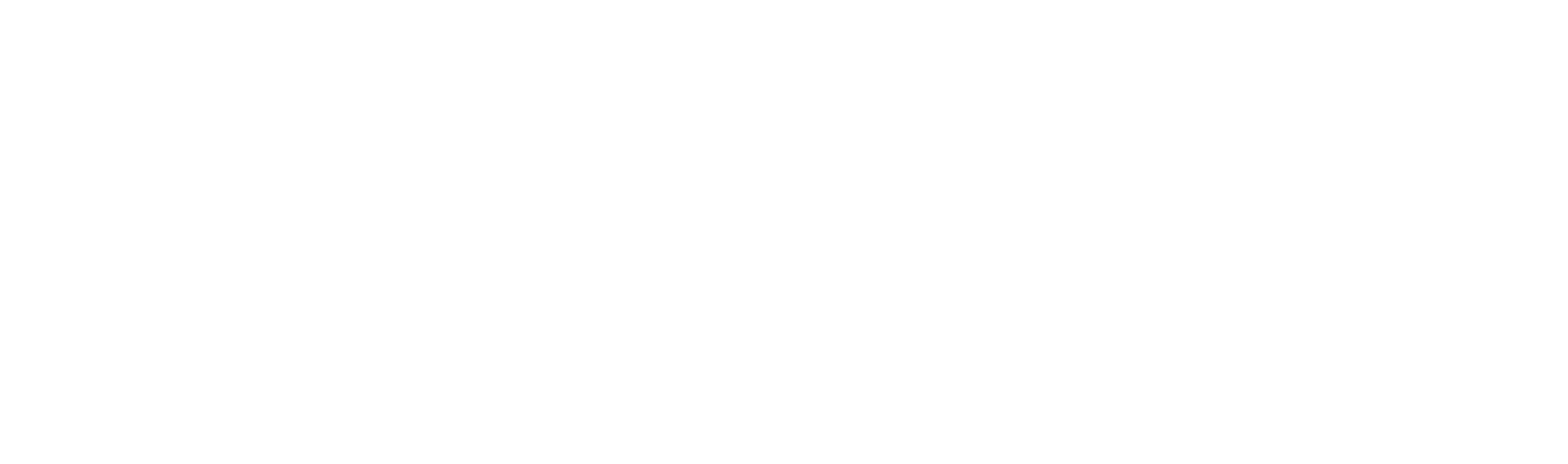 Banner horizontal blanco en blanco con un pequeño icono azul a la izquierda y un icono negro a la derecha.