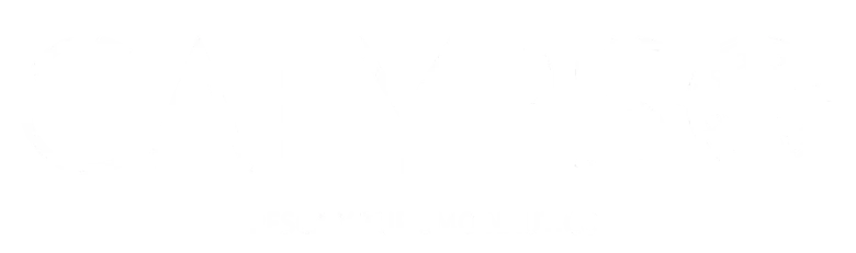 Banner horizontal blanco en blanco con un pequeño icono azul a la izquierda y un icono negro a la derecha.