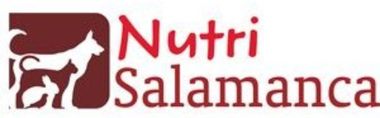 Logotipo de Nutri Salamanca con icono de animal granate y texto rojo sobre fondo blanco.