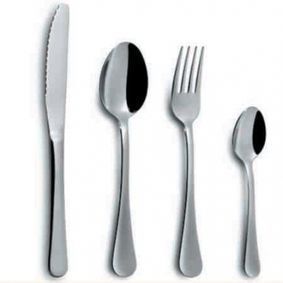 juego de cuchillo, cuchara, tenedor y cuchara pequeña