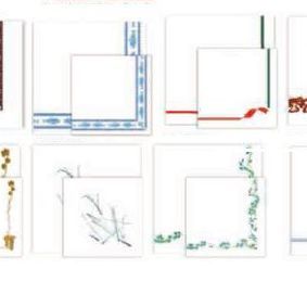 Un montón de tarjetas con diferentes diseños sobre un fondo blanco.