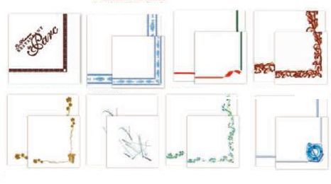 Hay muchos tipos diferentes de marcos y bordes.