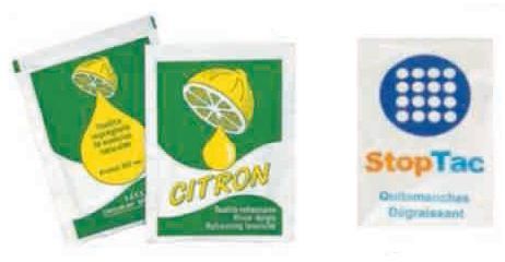 Un paquete de cidra junto a un paquete de Stop Tac