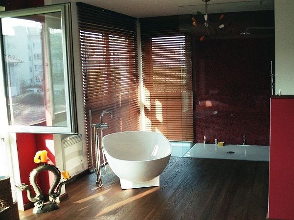 Holzboden holz dunkel im Wohnzimmer