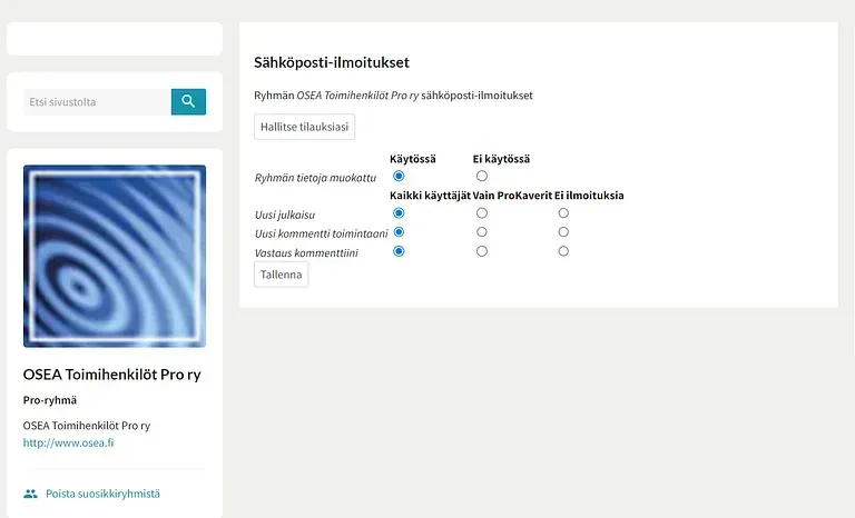 Osea Toimihenkilöt Pro Ry