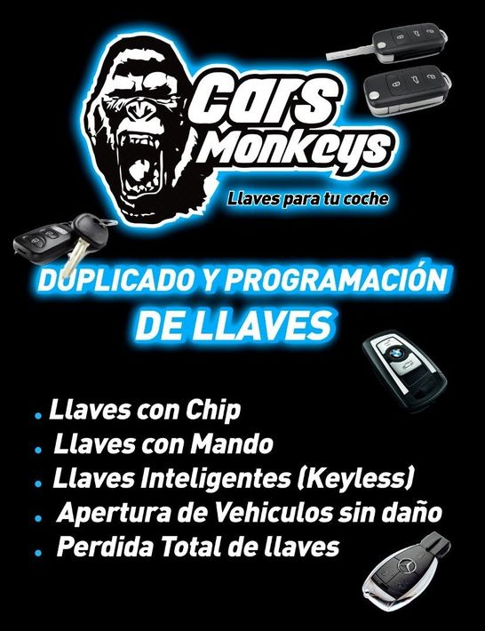 Un póster de Cars Monkeys tiene una imagen de un gorila.