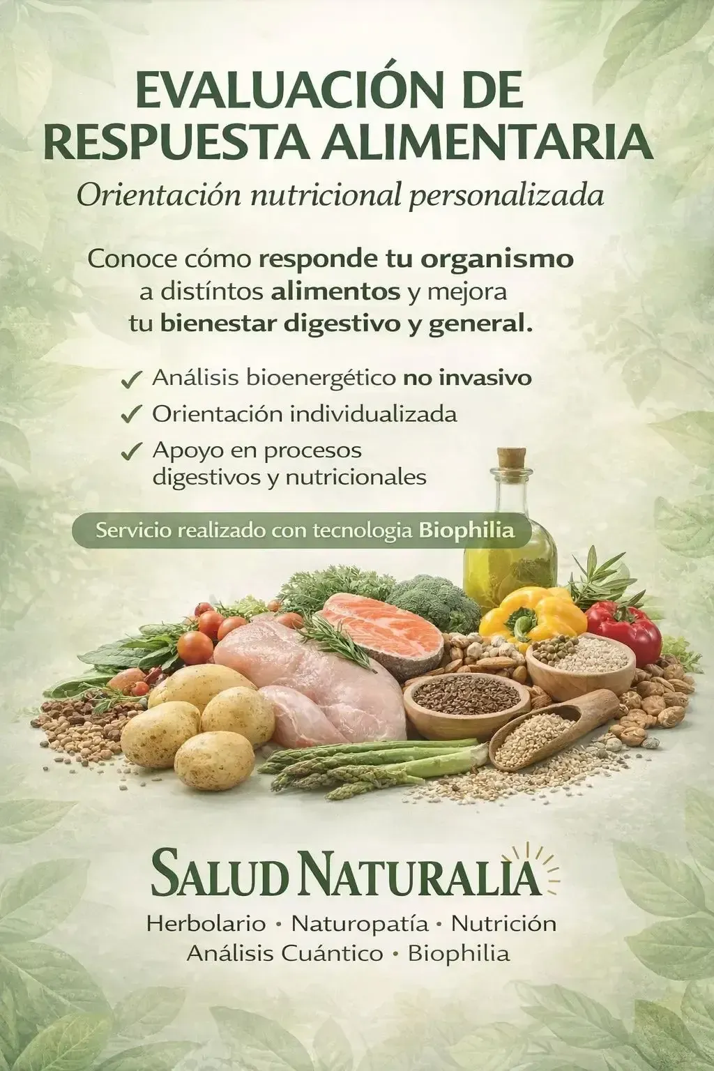 Estantes de una tienda de alimentos naturales repletos de productos. Los carteles indican