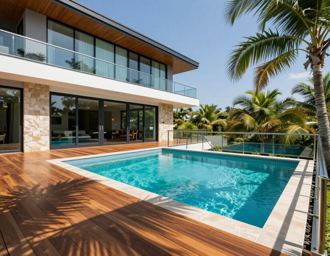 Palm and Tide Villa pool deck