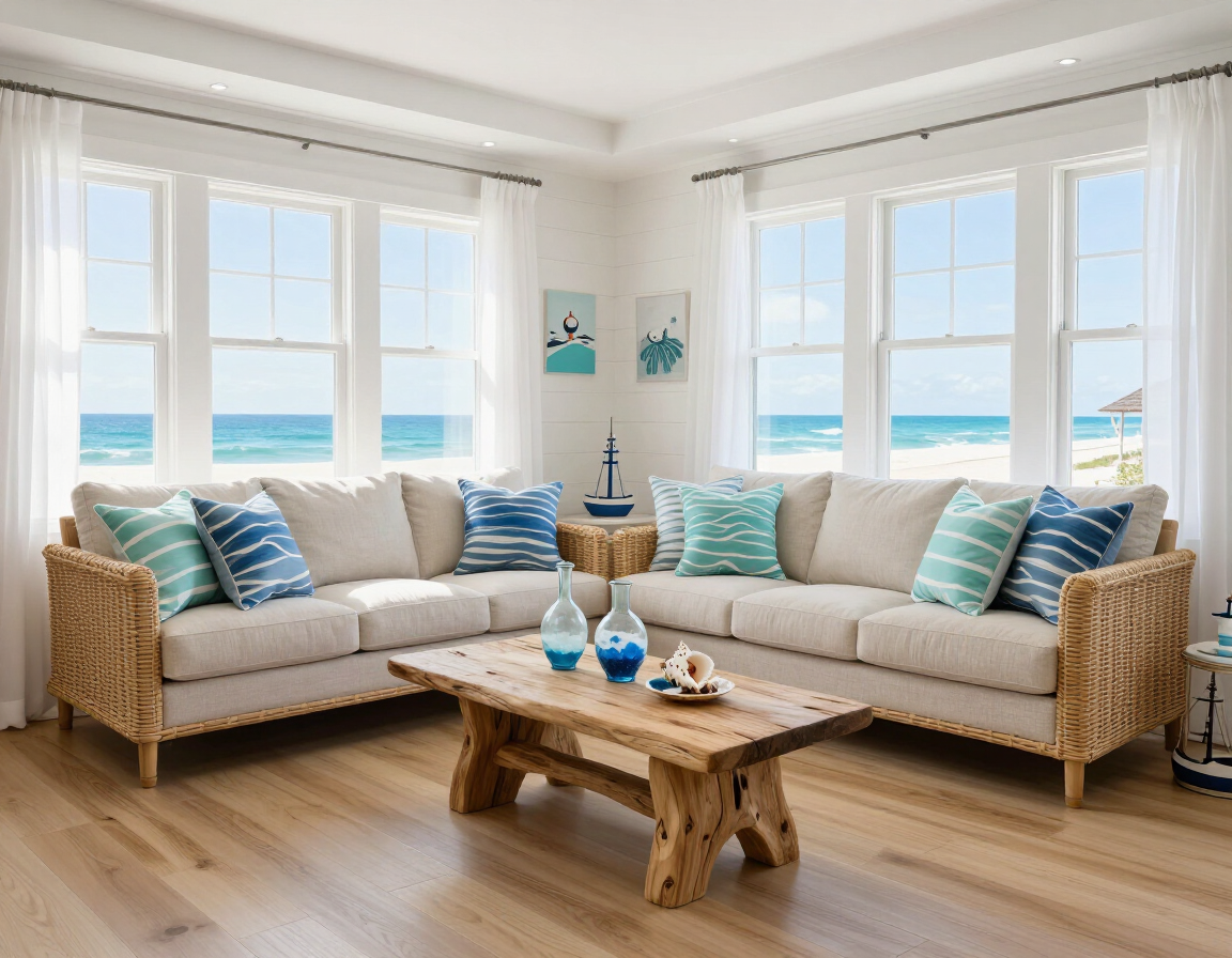 Seaglass Cottage living room