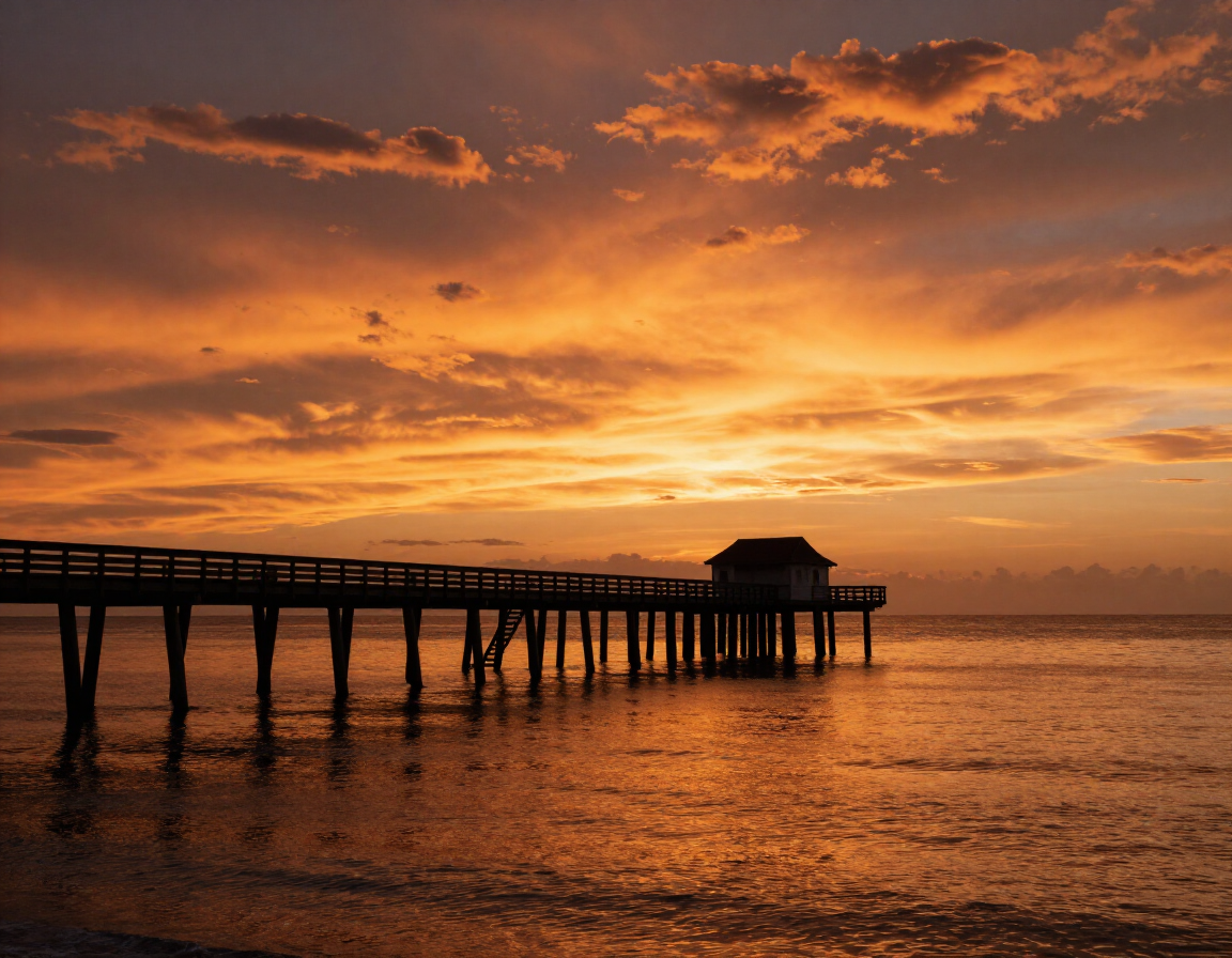 Sunset at Rod and Reel Pier