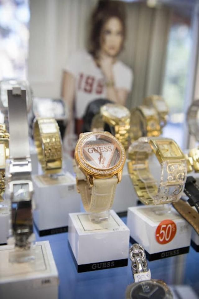 Montres en vitrine