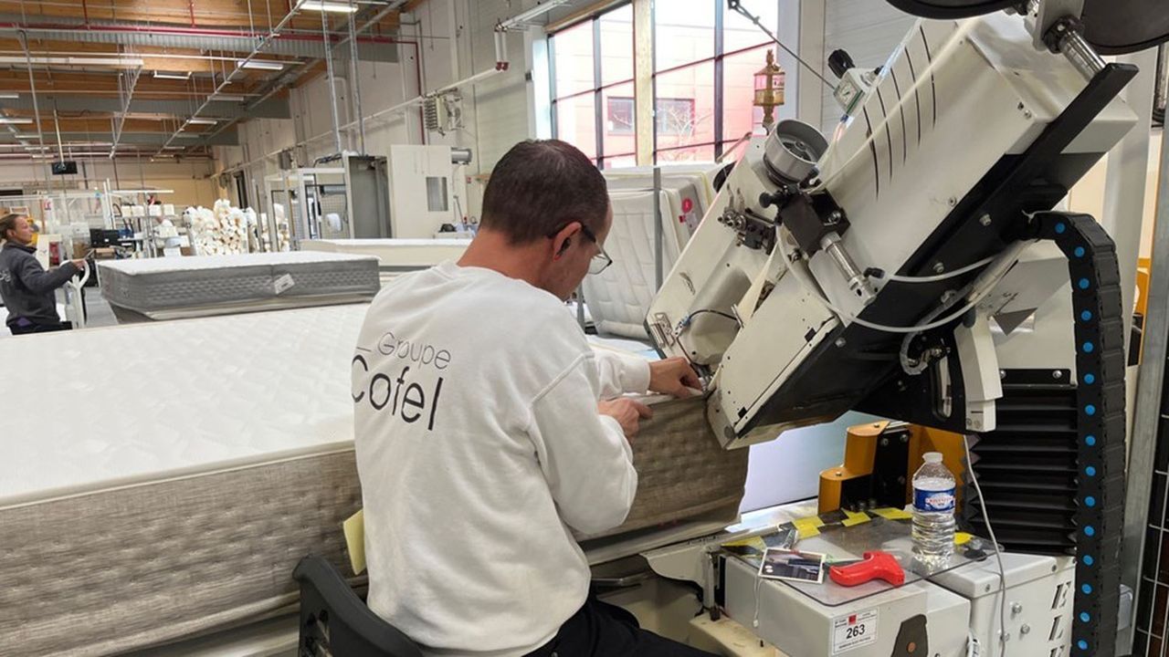 Atelier de confection matelas français