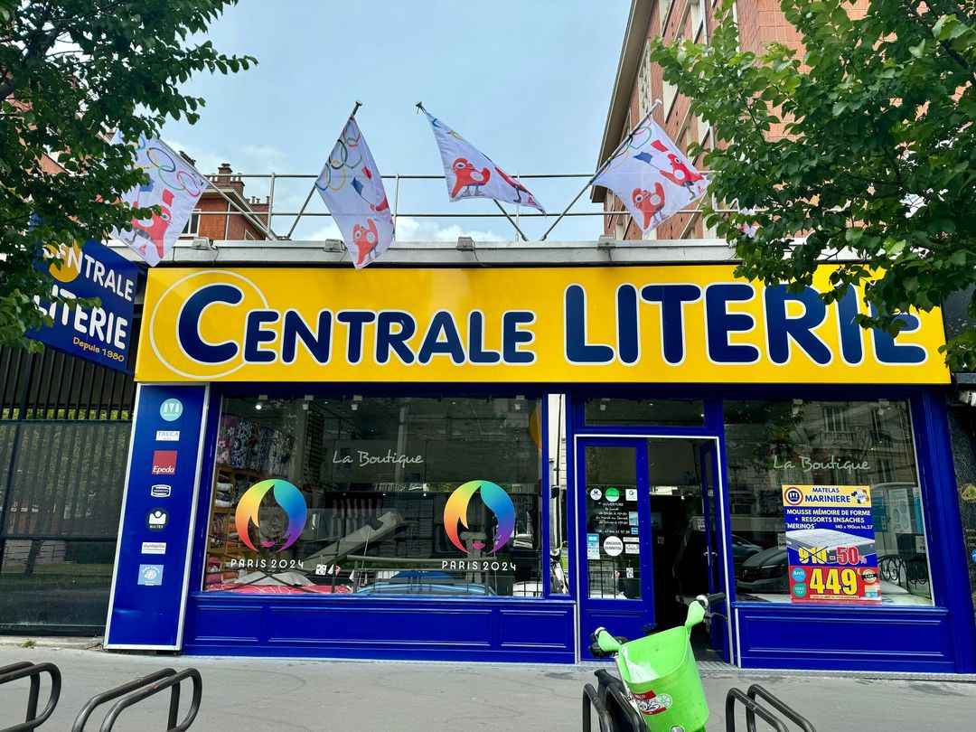 Devanture magasin CENTRALE LITERIE