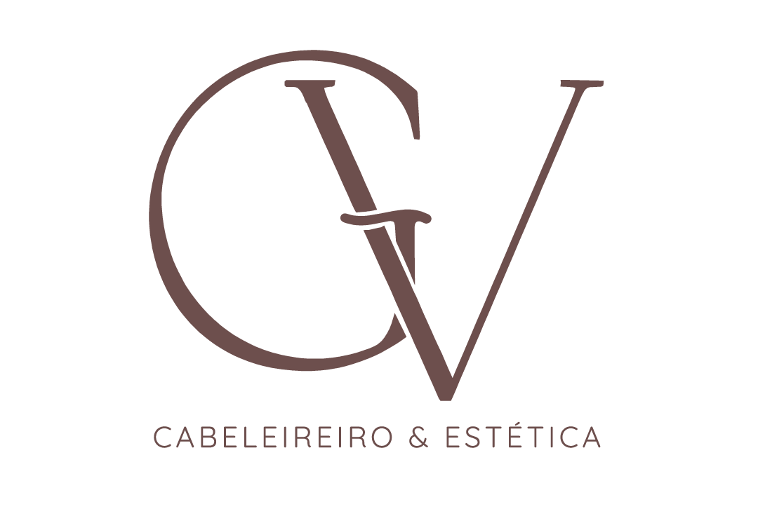 Logo with initials "GV" intertwined, with "CABELEIREIRO & EST&Eacute;TICA" below.