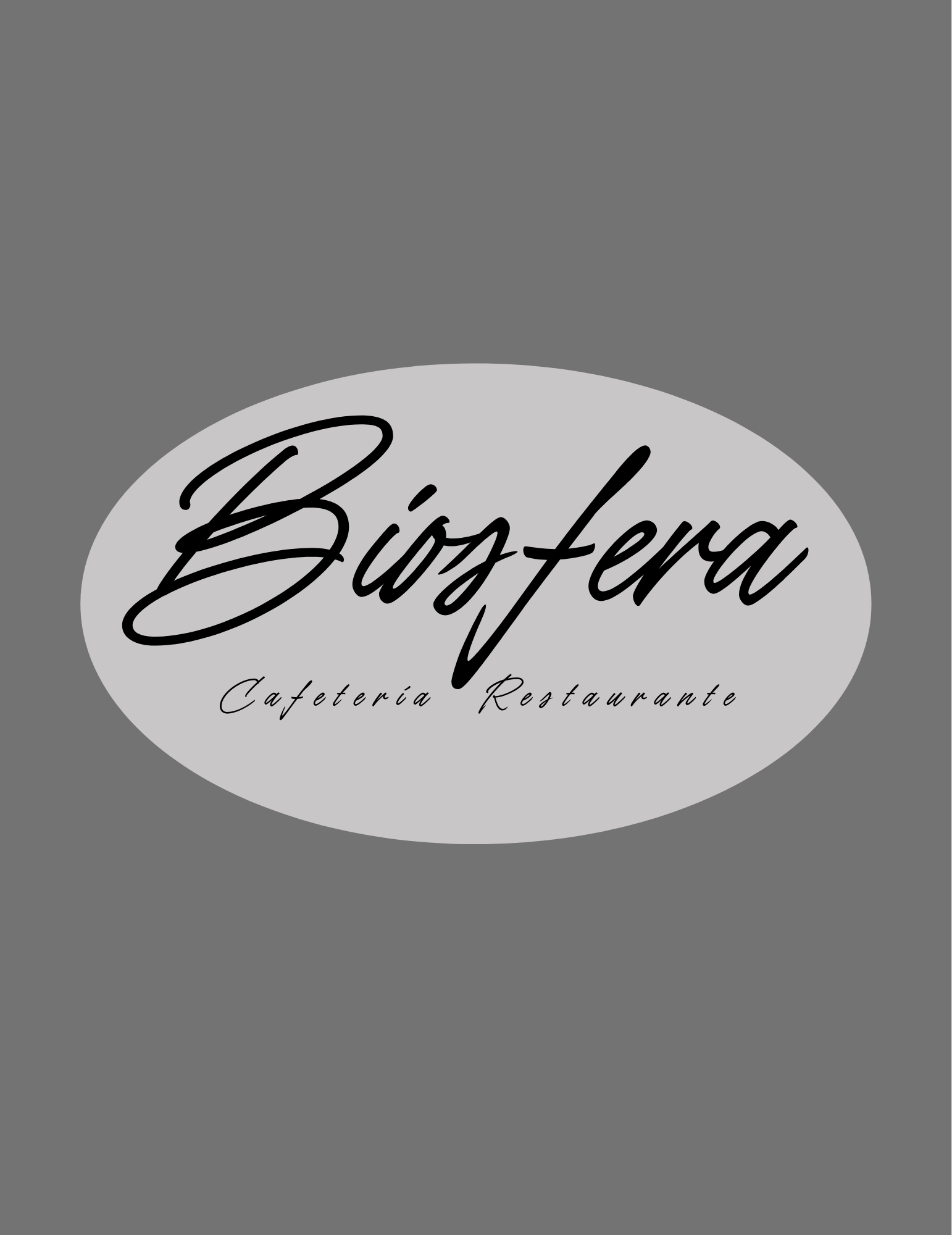 Un logotipo en blanco y negro para un restaurante cafetería.