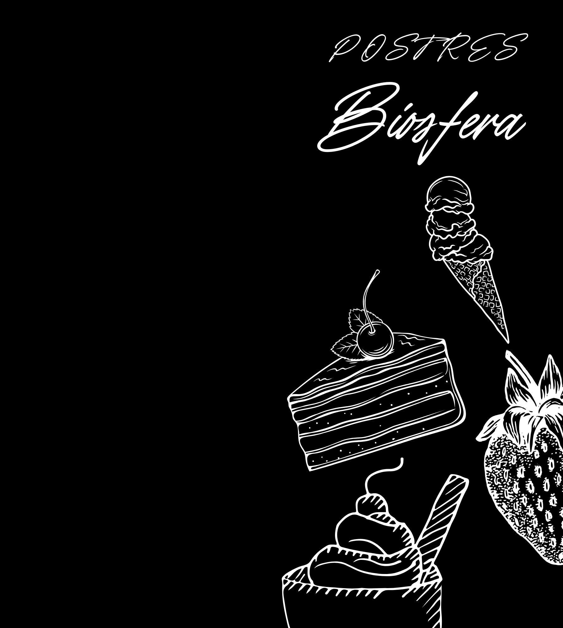 Un dibujo en blanco y negro de un pastel de helado y una fresa.