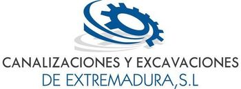 A logo for canalizaciones y excavaciones de extremadura s.l.