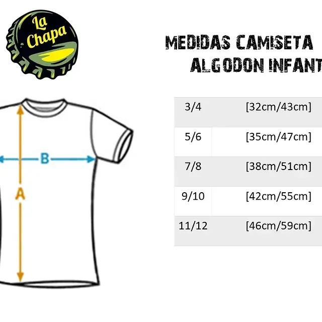 Un dibujo de una camisa con medidas.