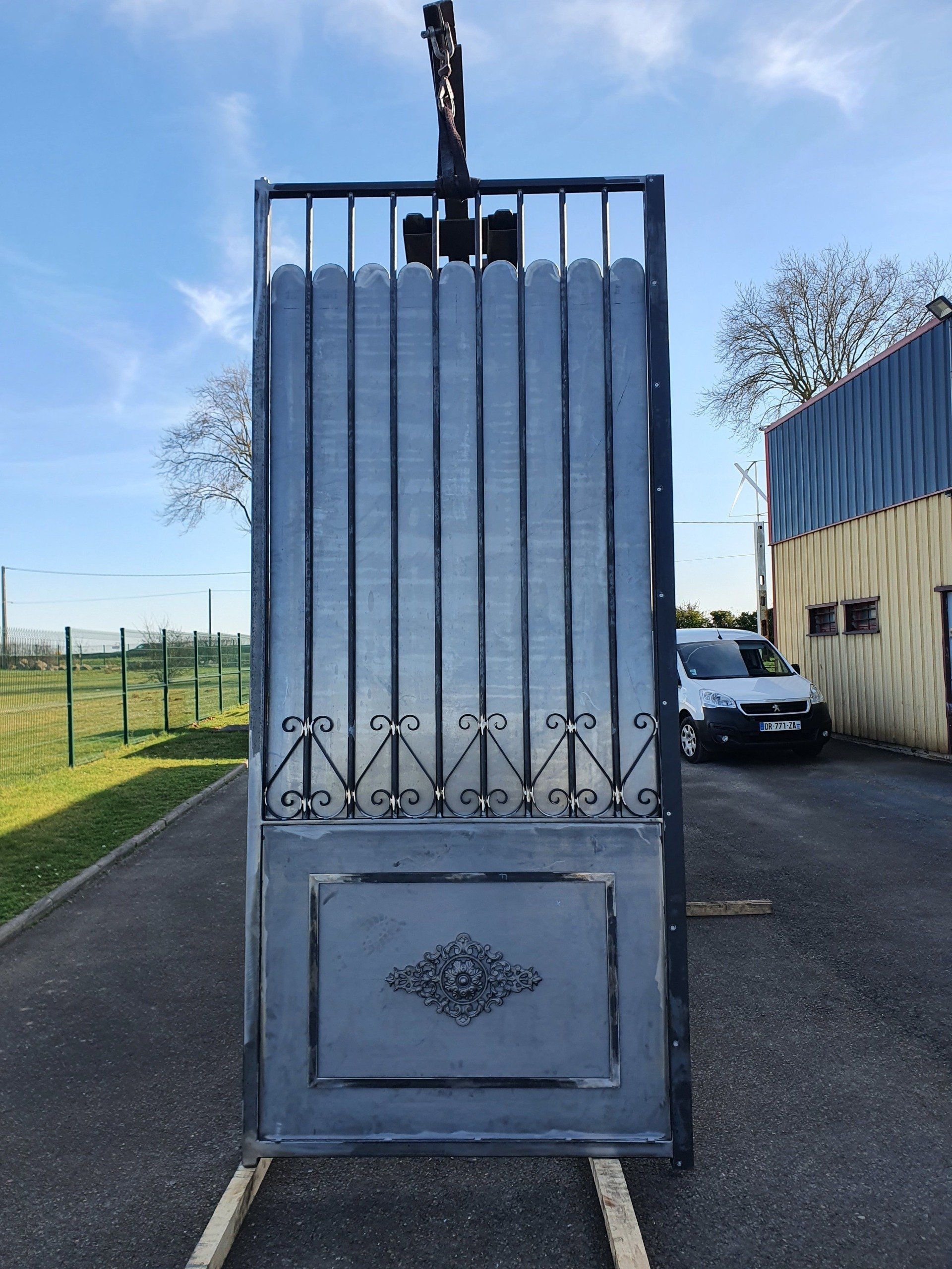 Portail en cours de fabrication