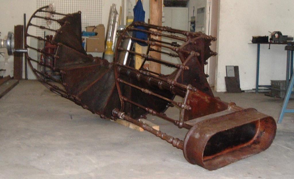 Restauration d'un escalier en fonte