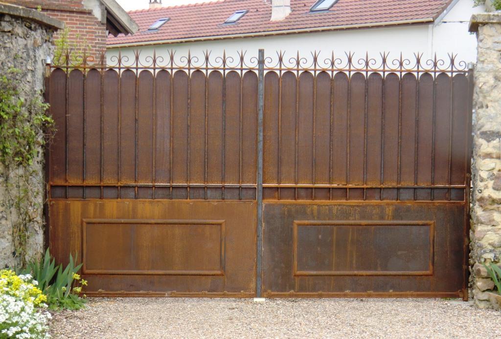 Portail effet rouillé