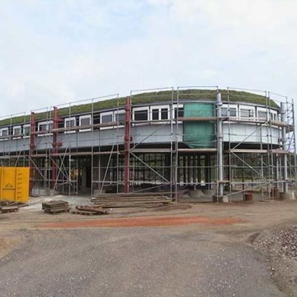 Büro der Riedel Recycling GmbH, Baustelle